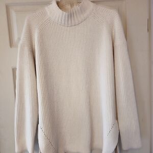 Cozy White Knit Sweater from a new day EUC